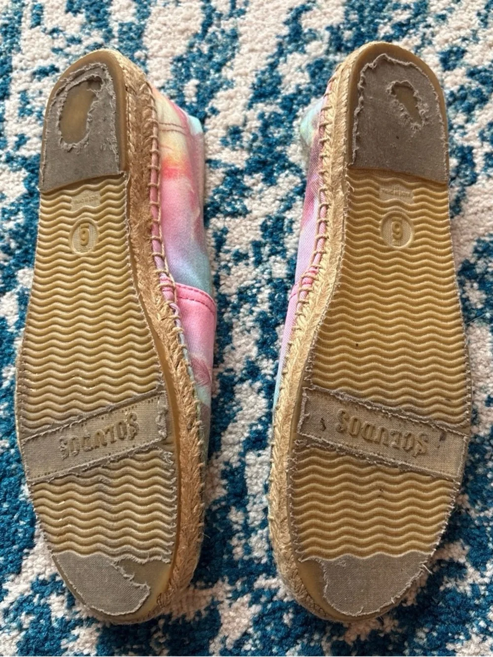 Soludos Tie-Dye Palm Print Espadrilles